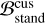 ${\cal B}_{{\rm{stand}}}^{{\rm{cus}}}$