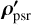 ${\bf{\rho }}{\prime _{{\rm{psr}}}}$