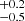 $ ^{+0.2}_{{-}0.5} $