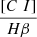 $ \frac{[C\ I]}{H\beta} $