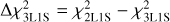 $\Delta \chi _{{\rm{3L1S}}}^2 = \chi _{{\rm{2L1S}}}^2 - \chi _{{\rm{3L1S}}}^2$