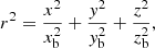 $$ \begin{aligned} r^2 = \frac{x^2}{x_{\rm b}^2}+\frac{{ y}^2}{{ y}_{\rm b}^2}+\frac{z^2}{z_{\rm b}^2}, \end{aligned} $$