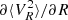 $ \partial \langle V_R^2 \rangle/\partial R $
