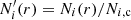 $ N^\prime_{i}(r) = N_{i}(r)/N_{i,{\rm c}} $