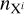 ${n_{{{\rm{X}}^i}}}$