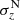 $ \sigma_{z}^{\mathrm{N}} $