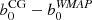 $ b_0^\mathrm{CG}-b_0^\mathit{WMAP} $