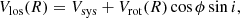 $$ \begin{aligned} V_{\mathrm{los} }(R) = V_{\mathrm{sys} } + V_{\mathrm{rot} }(R) \cos \phi \sin i, \end{aligned} $$