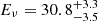 $ E_\nu=30.8^{+3.3}_{-3.5} $