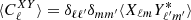 $ \langle C^{XY}_{\ell}\rangle = \delta_{\ell \ell^\prime}\delta_{mm^\prime} \langle X_{\ell m}Y^{*}_{\ell^\prime m^\prime}\rangle $