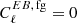 $ C^{EB,\, \mathrm{fg}}_{\ell} = 0 $