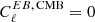 $ C^{EB,\, {\rm CMB}}_\ell = 0 $
