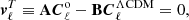 $$ \begin{aligned} \boldsymbol{v}^T_{\ell } \equiv \mathbf A \boldsymbol{C}^{\mathrm{o}}_\ell - \mathbf B \boldsymbol{C}^{\Lambda \mathrm{CDM}}_\ell = 0, \end{aligned} $$