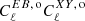 $ C^{EB,\, \mathrm{o}}_{\ell}C^{XY,\, \mathrm{o}}_{\ell} $