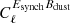 $ C^{E_{{\rm synch}}B_{{\rm dust}}}_\ell $