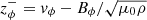 $ z_\phi^- = v_\phi - B_\phi/\sqrt{\mu_0\rho} $