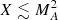 $ X\lesssim M_A^2 $