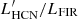 $ L^\prime_\mathrm{HCN}/L_\mathrm{FIR} $