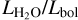 ${{{L_{{{\rm{H}}_2}{\rm{O}}}}} \mathord{\left/ {\vphantom {{{L_{{{\rm{H}}_2}{\rm{O}}}}} {{L_{{\rm{bol}}}}}}} \right. \kern-\nulldelimiterspace} {{L_{{\rm{bol}}}}}}$