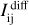 $I_{{\rm{ij}}}^{{\rm{diff}}}$