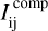 $I_{{\rm{ij}}}^{{\rm{comp}}}$
