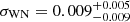 $ \sigma_{\mathrm{WN}}=0.009_{-0.009}^{+0.005} $