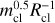 $m_{{\rm{cl}}}^{0.5}R_{{\rm{cl}}}^{ - 1}$