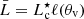 $ \bar L=L_{\mathrm{c}}^\star\ell({\theta_{\mathrm{v}}}) $