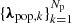 $ \lbrace {\boldsymbol{\lambda}}_{\mathrm{pop},k}\rbrace_{k=1}^{N_{\rm p}} $