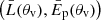 $ \left(\bar L({\theta_{\mathrm{v}}}),\bar E_{\mathrm{p}}({\theta_{\mathrm{v}}})\right) $