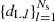 $ \lbrace d_{\mathrm{L},l} \rbrace_{l=1}^{N_{\rm s}} $