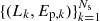 $ \lbrace (L_k,E_{\mathrm{p},k})\rbrace_{k=1}^{N_{\rm s}} $