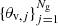 $ \lbrace \theta_{\mathrm{v},j}\rbrace_{j=1}^{N_{\rm g}} $