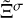 ${{\tilde \Xi }^\sigma }$