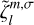 $\tilde \zeta _l^{m,\sigma }$