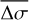 $\overline {{\rm{\Delta }}\sigma } $