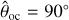 ${{\hat \theta }_{{\rm{oc}}}} = 90^\circ $