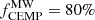 $ f^{\mathrm{MW}}_{\mathrm{CEMP}}=80\% $
