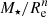 $ M_{\star}/R_{\mathrm{e}}^{n} $