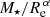 $ M_\star/R_{\mathrm{e}}^{\,\alpha} $