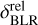 $\delta _{{\rm{BLR}}}^{{\rm{rel}}}$