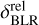 $\delta _{{\rm{BLR}}}^{{\rm{rel}}}$