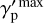 $\gamma '_{\rm{p}}^{\max }$