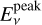 $E_v^{{\rm{peak}}}$