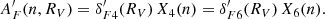 $$ \begin{aligned}&A^{\prime }_F(n, R_V) = \delta ^{\prime }_{F4}(R_V)\,X_4 (n) = \delta ^{\prime }_{F6}(R_V)\,X_6(n). \end{aligned} $$