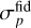 $\sigma _p^{{\rm{fid}}}$