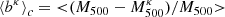 $ {\langle} b^{\kappa}{\rangle}_c = { < }( M_{500} - M^{\kappa}_{500} )/ M_{500} { > } $