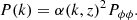 $$ \begin{aligned} P(k) = \alpha (k,z)^2 P_{\phi \phi }. \end{aligned} $$