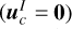 $\left( {u_c^I = {\bf{0}}} \right)$