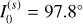 $\left( {I_0^{\left( s \right)} = {{97.8}^ \circ }} \right)$